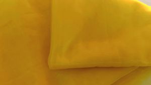 KOMALPANKH Woven Daily Wear Net Saree (Yellow)