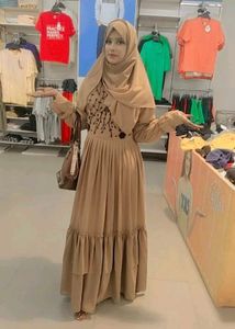 Elegant Beige Maxi Dress