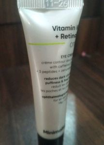 Minimalist Vitamin K + Retinal Eye Cream