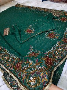Expansive Embroidery 🪡 Saree With Blouse