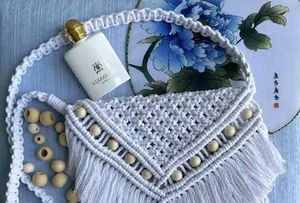 Macrame Crossbody Bag,New Only 1 Pcs 350 Rs.