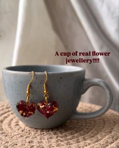 Rose Infused Heart Jewelry Set