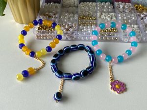 3 Beaded Charm Bracelets