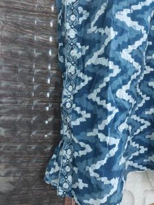 Stylish Blue Printed Kurta