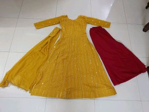 Dress With Plazzo