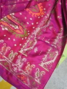 Elegant pure silk Pink Saree