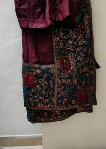 Maroon Saree