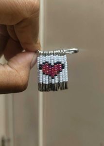 Pixel Heart Bead Charm ❤️