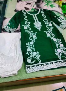 Green Daily Wear Kurta Set...❤️