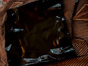 Black Solid Patent Leather Westside Tote Bag.