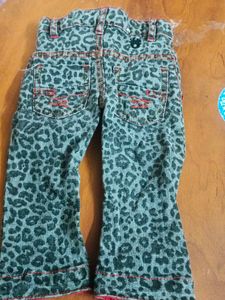 Leopard Print Baby Jeans