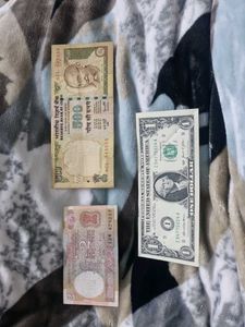 Collectible Currency: Rupee & Dollar