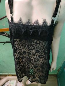 Black Lace Mini Dress