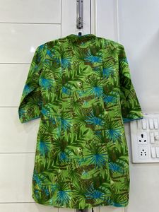 Jamun Tree Green Printed Muslin Kurti