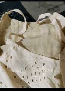 Offer!!! White Eyelet Top &amp; Shorts Set