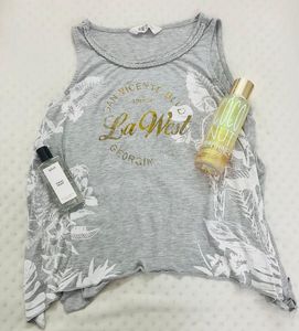 H&M Light Grey Beach Wear Sleeveless Open Top