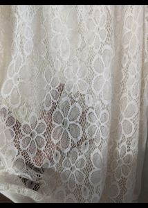 Net White Kurta-fixed Price