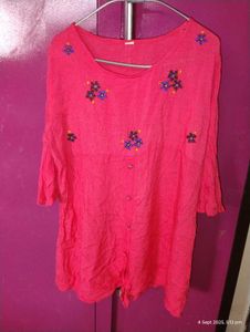 Peach Colour Stylish Top XXL