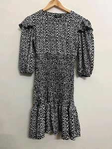 Bershka Printed Fitted  Dress