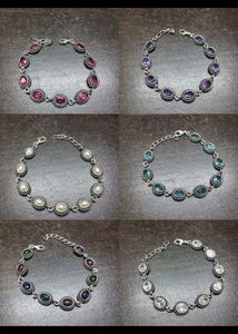 Gemstone &amp; Silver Bracelet 👌