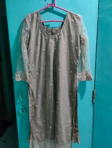 Elegant Beige Salwar Kameez