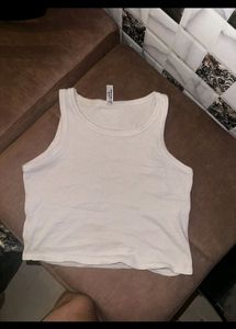 White Crop Top