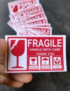 40pcs Both Non Sticky Courier &amp; Fragile Labels