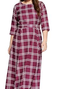 4XL Georgette Knee-Length Dress