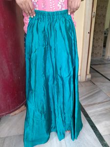 Long Skirt And Kurti With Dupata