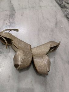 Golden Embellished Heels