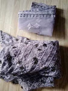 Net Work Heavy Gown With Dupatta