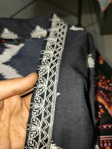 V Neck Dupatta Pant And Bottom Set