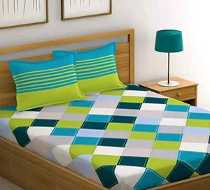 Dainty Beautiful Cotton Printed Double Bedsheet