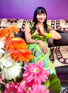 An Ethnic Modern Dress Cum A Line kurta