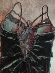 Sexy Velvet Lace Bodysuit