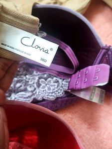36 Size, 3 Bras + Free Jockey Lingerie