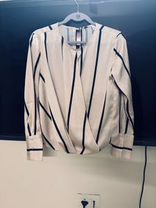 Striped Long Sleeve Blouse