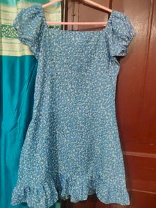 Floral Tie-Front Dress