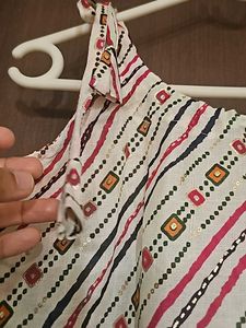 Cute Rajasthani Style Kurta With Tie-up Sleeve