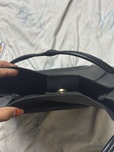 Leather Black Tote Bag