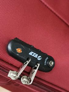 VIP Maroon Soft Textured With Wheels Trolly Bag