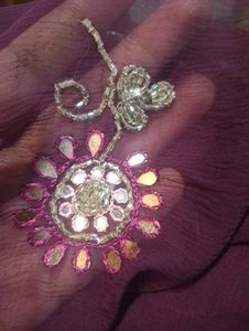 Dark Purple Saree With