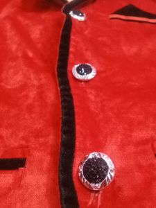 Boys&#39; Ethnic Red Waistcoat