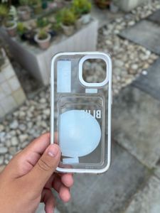 Geometric Blue phone case for an iPhone 15