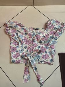 Floral Cute Cropped Top