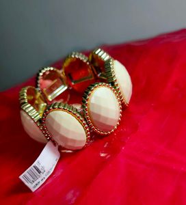 White & Gold Bracelet