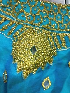 Multicolour Heavy Work Crop Top