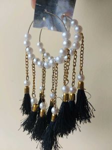 Pearl Tassel Earrings