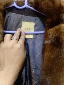 Brown Faux Fur Trim Jacket