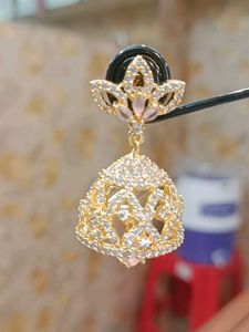 Golden Jhumka Earrings